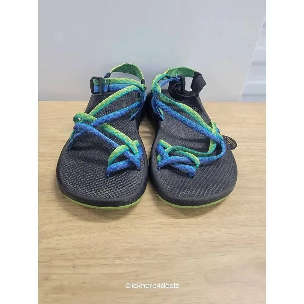 Chaco ZX2 Yampa Fresh Sandals Women’s Size 9 Hiking Blue Green Vibram Soles